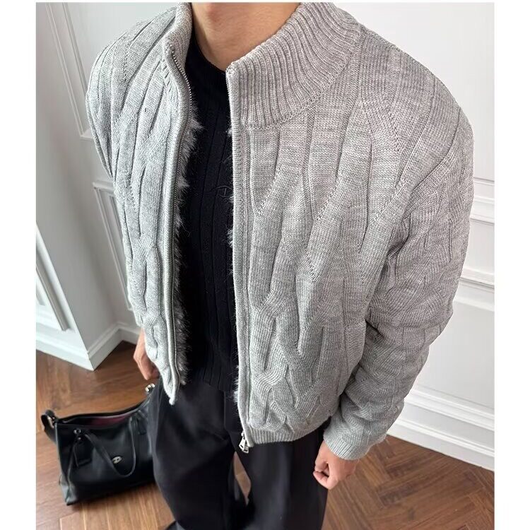 现货DM503-特批105秋冬重磅开衫针织衫座山雕外套,男装针织衫/毛衣,星座603-2