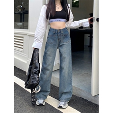 秋款女牛仔裤蛇皮坑休闲修身牛仔长裤NK3558P55，男装牛仔裤，星座1013-1