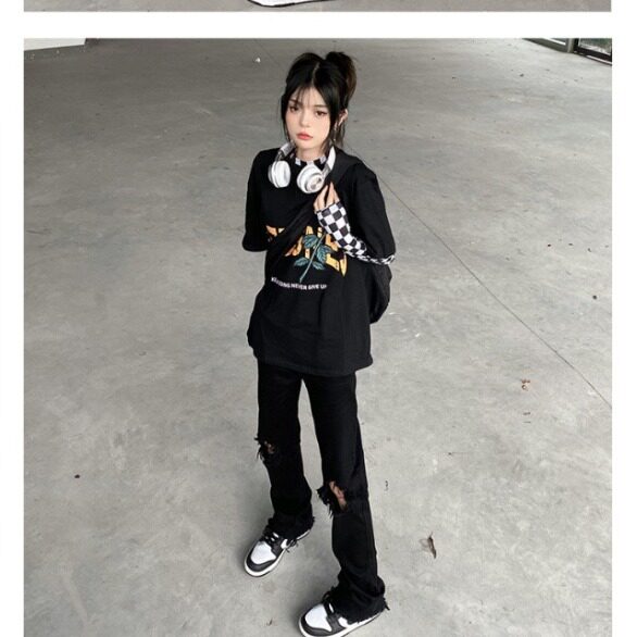 美式机能冲锋裤男春秋直筒牛仔裤潮牌痞帅炸街工装裤子RK3032-P32,男装牛仔裤,星座412-3