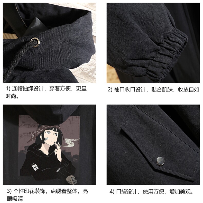 JK41122-P85加棉款-P115纯棉连帽夹克男士大码工装夹克男砖墙,男装夹克,电商A040A