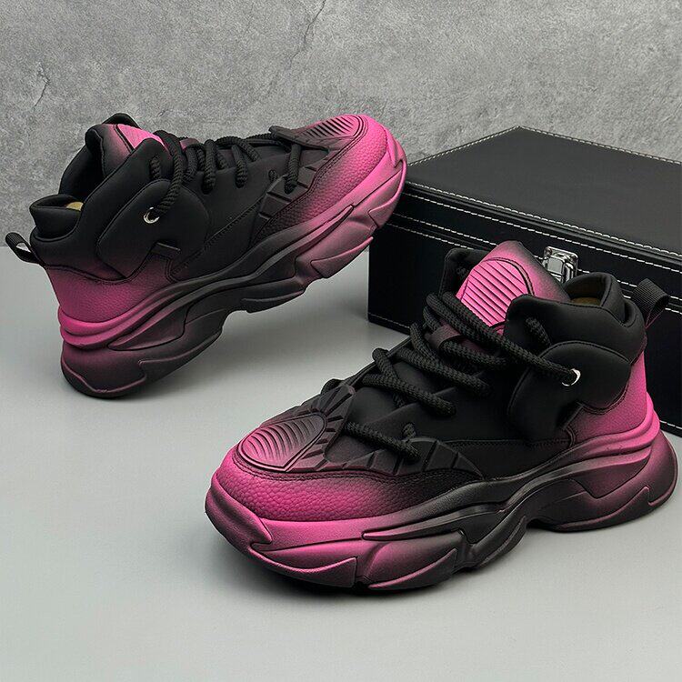 X4707-288新款厚底增高老爹鞋复古小众鞋子时尚潮流休闲潮鞋,男鞋靴子,星座1407-3