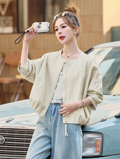 短款皮衣女春秋新款时尚洋气高级感宽松休闲上衣小个子外套潮，女装皮衣，微微衣阁