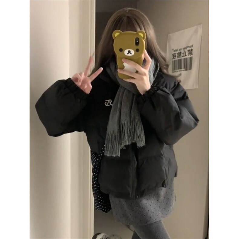 1506-1/G78300/P84女多巴胺立领棉衣冬季简约刺绣百搭款,男装棉衣,星座1506A