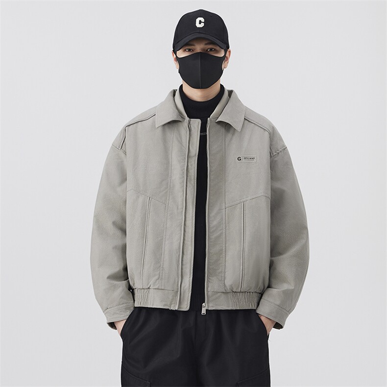 标90白鸭绒 男士羽绒服2025冬季新款皮外套 B240-YR88262-P275图片