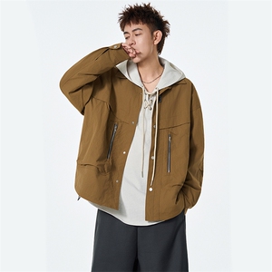 JK964 P70 秋季新款港风宽松夹克百搭落肩简约上衣外套图片