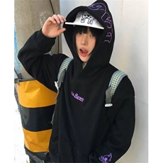 卫衣男士秋冬套头连帽上衣青少年休闲宽松运动加绒外套WDX213，女装短外套，星座1116A（原606A-3）