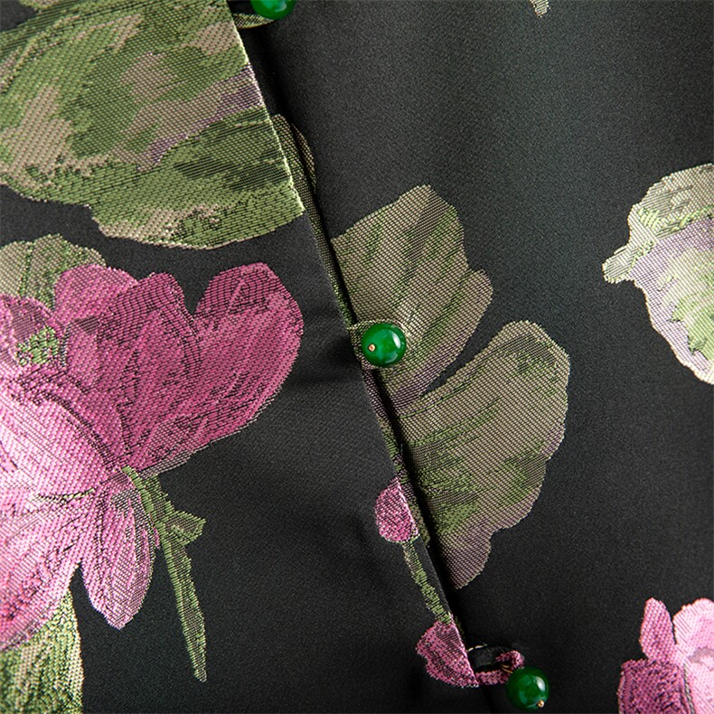 水衣源2602款新中式提花料宽松短款外套女（插肩袖）,女装短外套,水衣源
