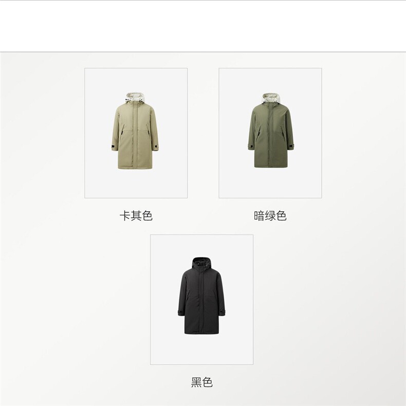 冬叠加态可拆卸连帽通勤索罗娜棉服中长款情侣款棉衣fy69-TP200,男装棉衣,电商A089-1