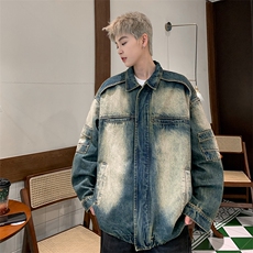 B225-皮皮图-W8578-P100-X128-牛仔-棉75.8%粘纤14.9%聚酯纤维9.3，男装夹克，电商B225