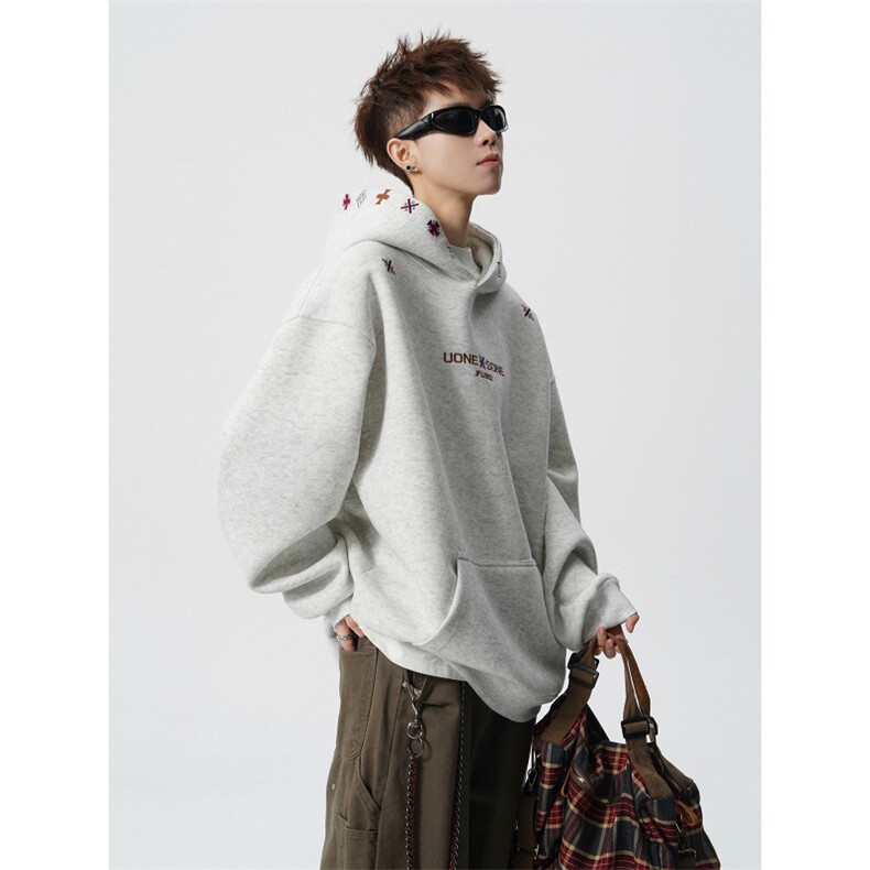 秋冬加绒重磅砂洗做旧刺绣连帽卫衣JF807-特P65控118加绒P70控128,男装卫衣,电商A422-1