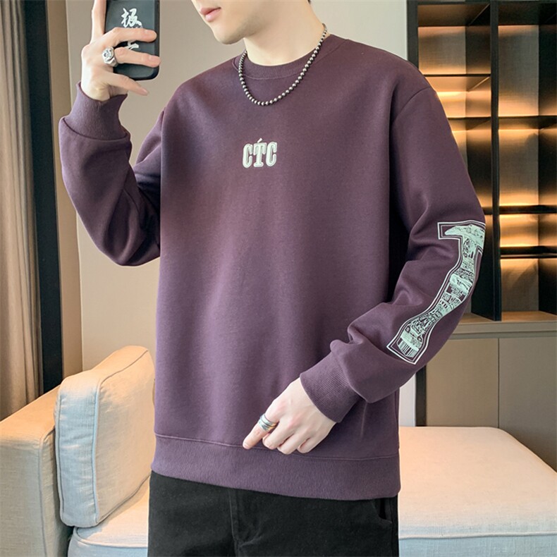 卫衣春季新款印花青少年套头男潮流学生休闲宽松WY822-P53,男装卫衣,星座1105-3
