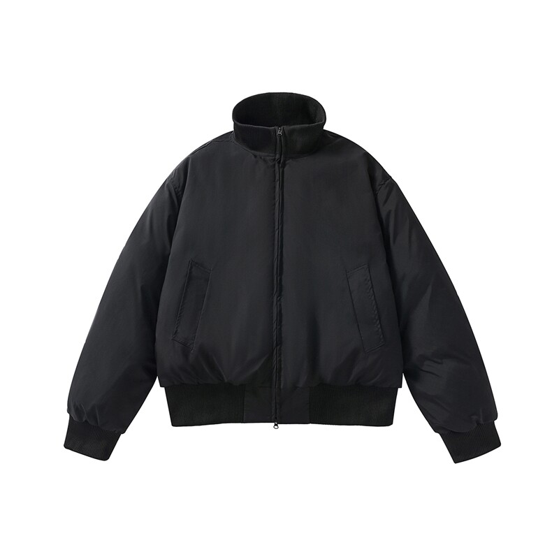 美式潮牌立领棉服男冬高街cleanfit短款面包服A166-MF2225-特P80,男装棉衣,电商A166