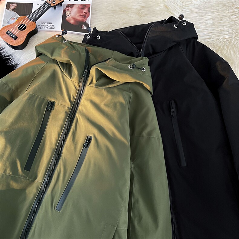 24冬潮户外双板防风防水滑雪服男大码加棉加厚高级感外套M70-P140,男装棉衣,电商A001