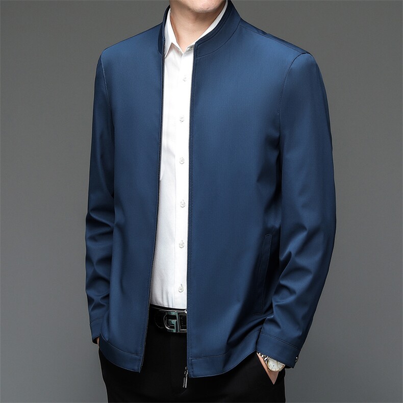 YYA2202男士2023年秋季新款长袖立领休闲青年夹克风衣P115,男装夹克,电商B360