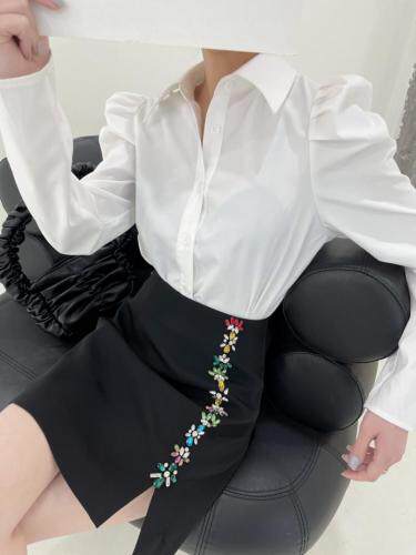 【百搭】精致订钻半裙，女装半身裙，LION&CAT(2F)