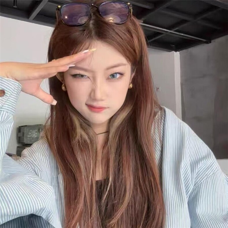 韩系小清新减龄撞色条纹衬衫男女春秋独特别致彩色扣休闲衬衣,男装衬衫,星座506A