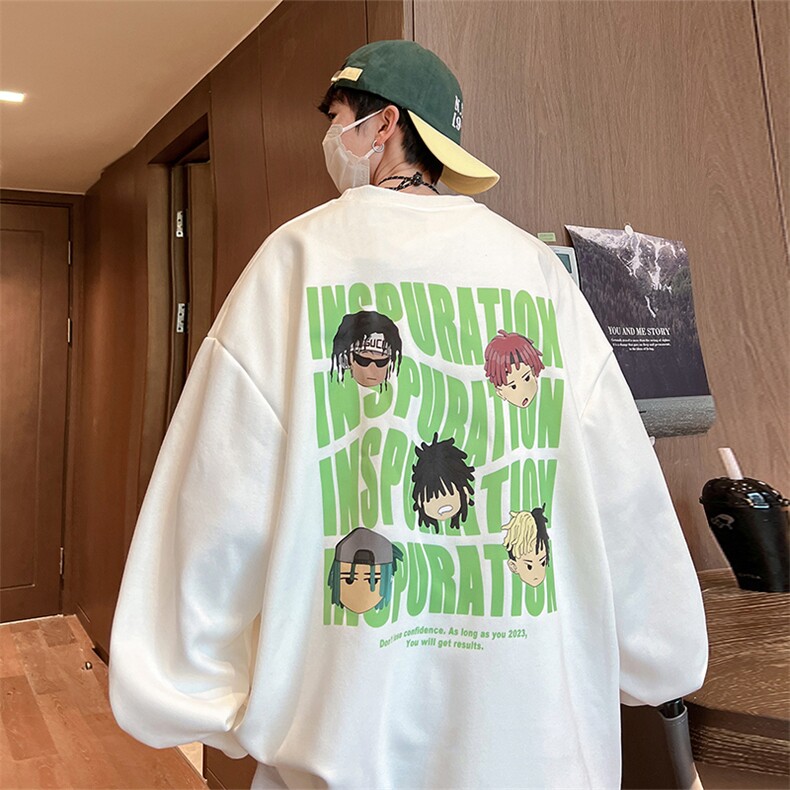 直播360克重磅美式潮牌印花卫衣Y138特P28同步供应华棉品质,男装卫衣,电商A486