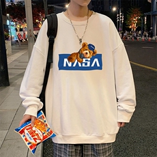 S6247-P28NASA秋季圆领卫衣男大码韩版宽松长袖外套，男装卫衣，电商A040