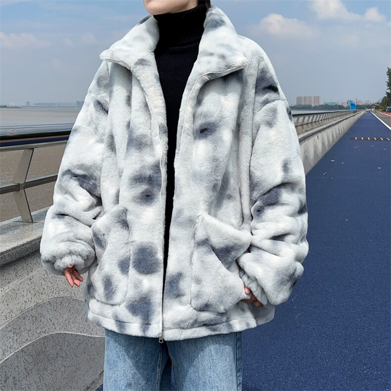 冬季大码男装棉衣加肥加大码胖子保暖棉服外套羊羔毛棉服加厚大码,男装棉衣,星座909-2（原星座717-2）