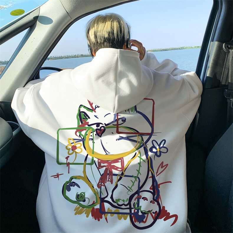 直播460克超厚潮牌重磅纯色连帽卫衣力推男XZ517A-2-WY8841-P68,男装卫衣,星座517A-2