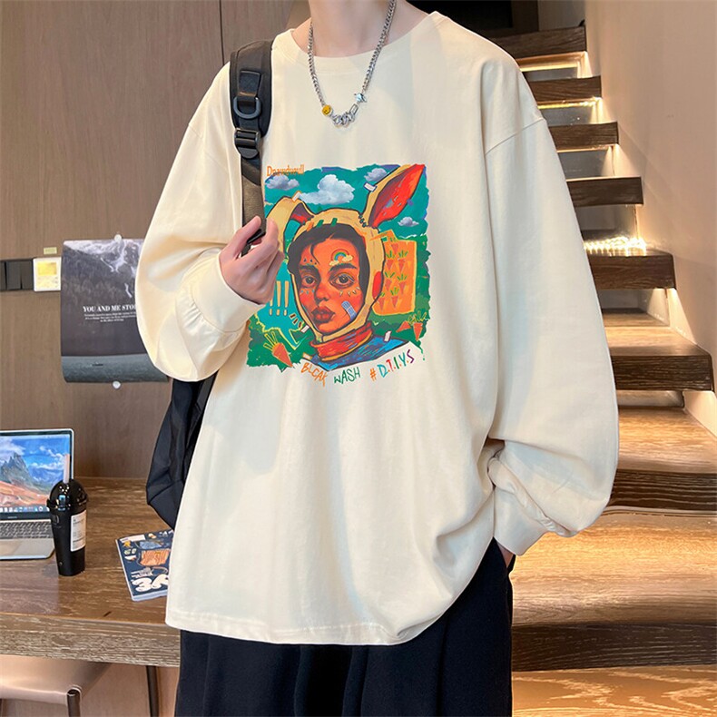 抖音得物供货量大从优可提供视频美式长袖T恤CT764特P25,男装T恤,电商A486-1