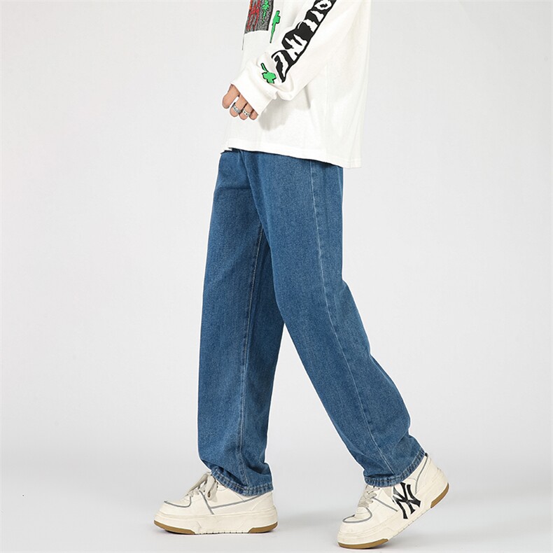 高街vibe风牛仔裤男显瘦百搭直筒水洗宽松长裤A080-9231-P30控58,男装牛仔裤,电商A080