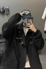 重磅！麂皮绒复合夹克飞机扣外套CP43-特P60控价：108，男装夹克，电商B371
