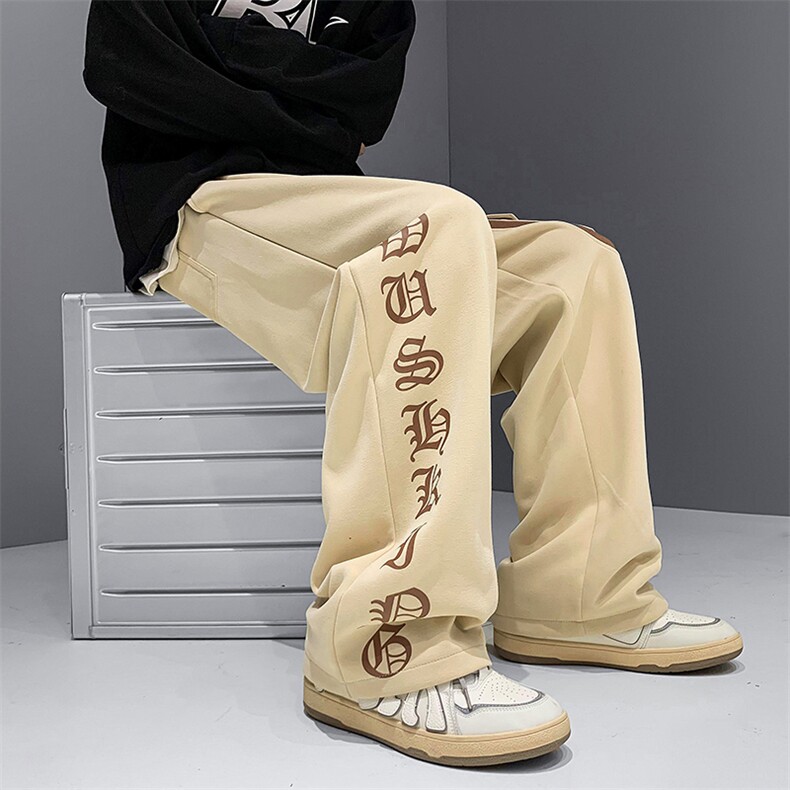 B266-C06-P5523春季新款宽松休闲百搭港风休闲长裤,男装休闲裤,星座B257-1