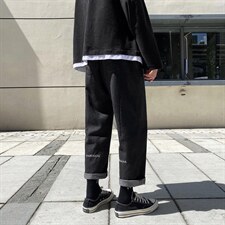 加绒2021休闲九分裤百搭潮流运动风长裤K816-特批35加绒45,男装休闲裤,星座718-1