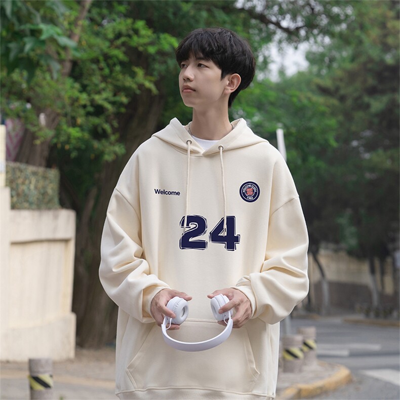 秋季新款潮牌wlcm6919卫衣连帽仿棉特批35控59,男装卫衣,星座605(原A050)