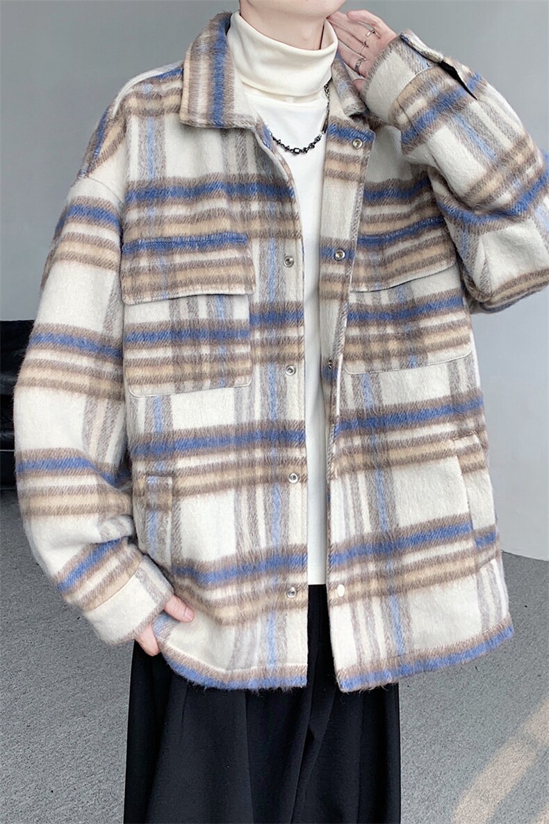 J236-P90秋季小香风毛呢格子外套,女装短外套,星座109