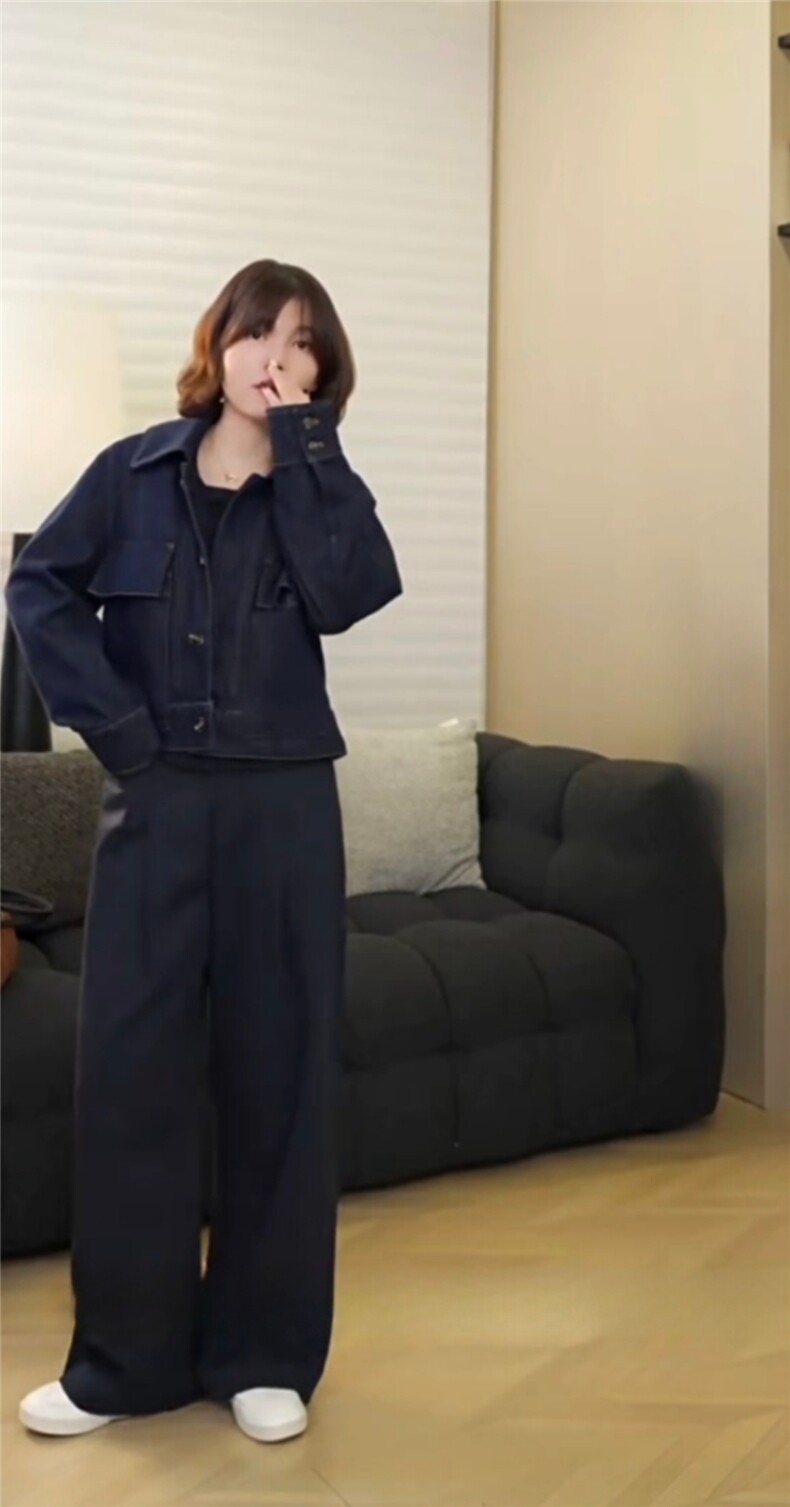进口莱赛尔轻薄透气松紧高腰微褶休闲通勤直筒裤,女装休闲裤,湘姗