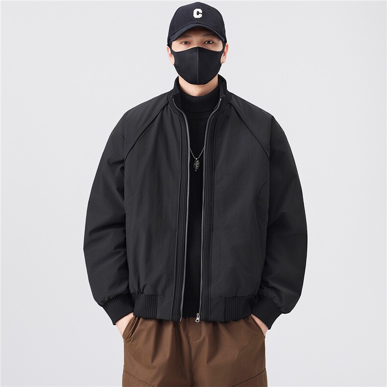标50绒立领男士羽绒服冬季2025新款夹克外套A313-25658-P215,男装夹克,电商A313