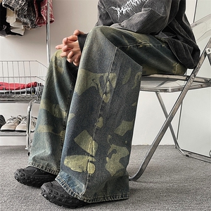 春秋迷彩工装裤潮男女休闲裤N131-P55图片