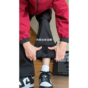 现货  防风机能防泼水潮流冲锋裤男 LK2018-2 加绒P38 控69图片