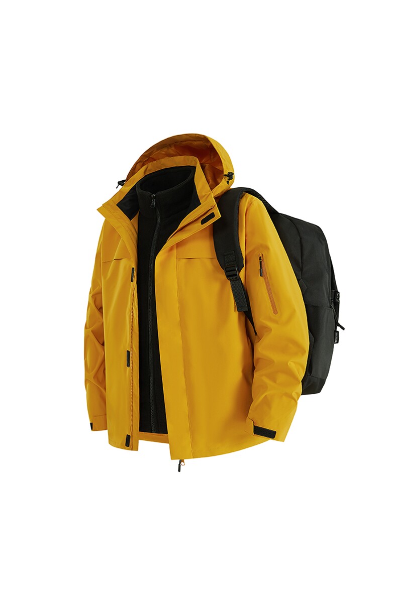 冲锋衣2025新款秋冬三合一户外防风登山运动外套A436-6688-P105,男装夹克,电商A436