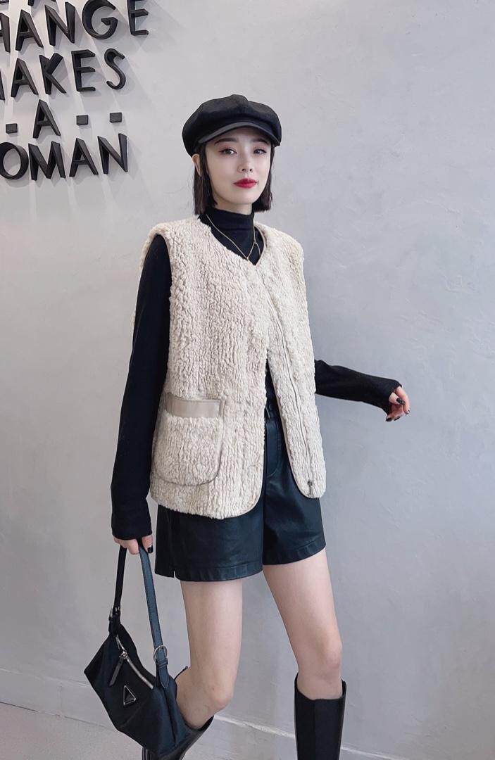 皮毛马甲，女装马甲，木木瑶果