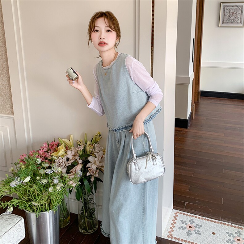 休闲风时尚套装韩版气质大码秋季裤子阔腿裤女装减龄春秋显瘦气质,女装套装/套裙,2C239