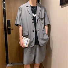 春季男士休闲西装套装Y50P48,男装西服套装,星座1116-2