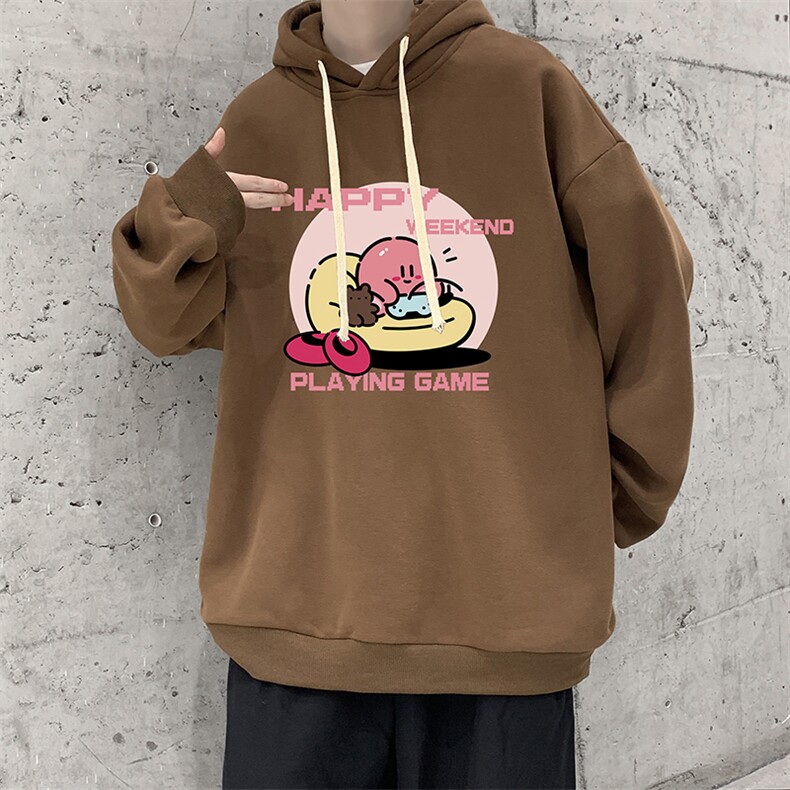 连帽卫衣男大码运动服帽衫外套WY2313-P35加绒款-P40,男装卫衣,电商A040