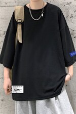Q11062-P30春夏季七分袖t恤男大码五分袖男短袖中袖大皂风，男装T恤，电商A040