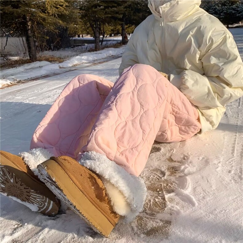 wassuphappy羊羔绒棉裤男款冬季潮牌加厚雪地裤保暖运动休闲裤子,男装休闲裤,星座218-1（原230）