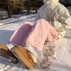 wassuphappy羊羔绒棉裤男款冬季潮牌加厚雪地裤保暖运动休闲裤子，男装休闲裤，星座218-1（原230）