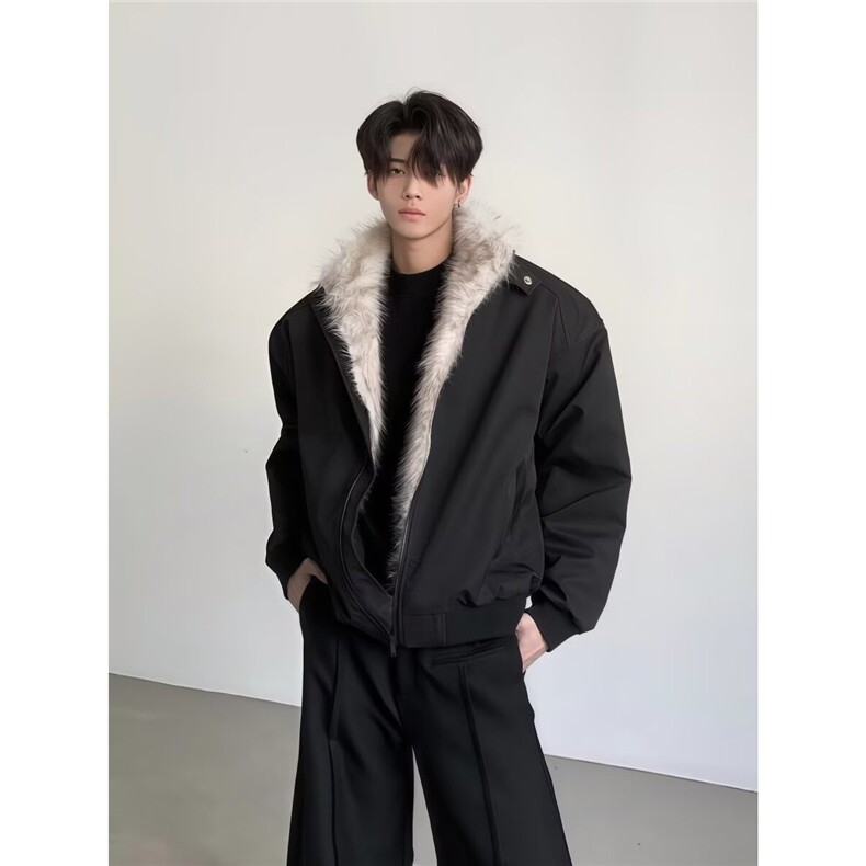 网图 美式硬汉座山雕 防泼水boxy版夹克棉服 W1858/特P88图片