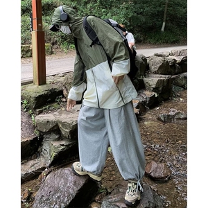 撞色防晒衣女夏季轻薄款开衫外套QJ37 P40图片