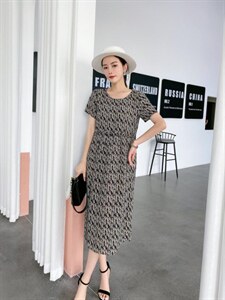 【现货】夏季新款 韩版宽松显瘦碎花连衣裙图片