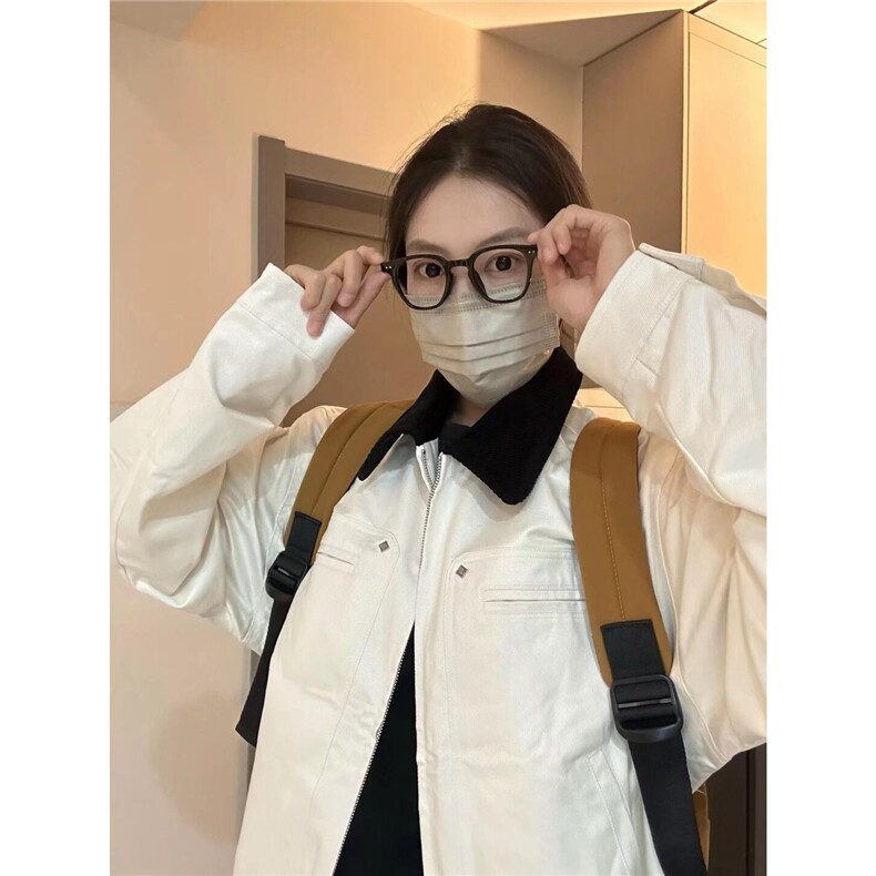 J50-P95牛仔外套男女春秋款美式复古设计感宽松高级感,男装工装外套,电商B323A