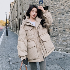 现货工装中长款羽绒服50绒，女装羽绒服，菡迪欧娜