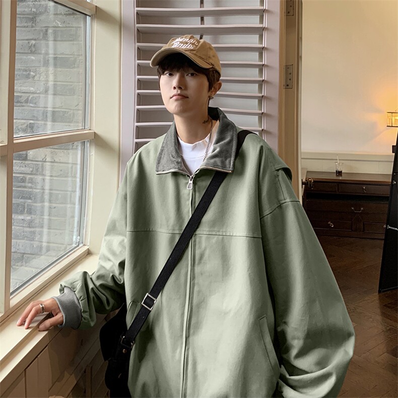 秋季美式冲锋衣男新款日系cityboy外套潮流休闲夹克 W6004-P55图片