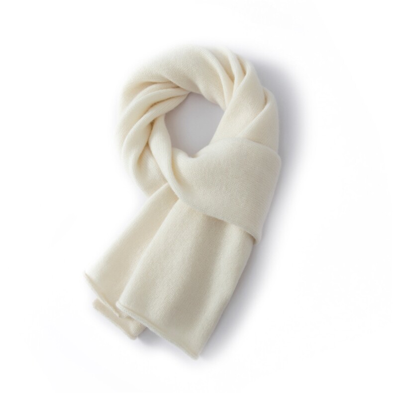 纯色秋冬季时尚百搭女外搭保暖针织羊毛围巾，围巾，品卓羊绒